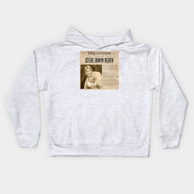 Steve Irwin Montage Kids Hoodie by Angel arts